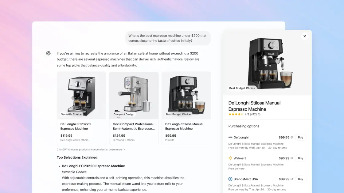 ChatGPT Wants to Help You Buy a Coffee Maker or PC: Should You Trust Its Advice?